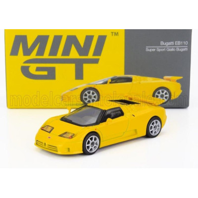 MINI GT BUGATTI EB110 SUPER SPORT LHD 1995 - YELLOW 1/64