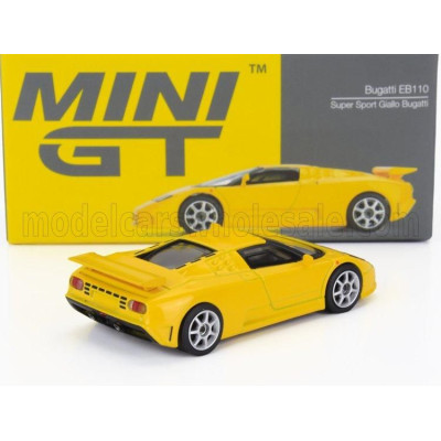 MINI GT BUGATTI EB110 SUPER SPORT LHD 1995 - YELLOW 1/64