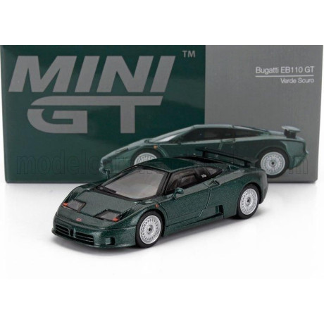 MINI GT BUGATTI EB110 GT LHD 1995 - GREEN 1/64