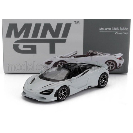 MINI GT McLAREN 750S SPIDER 2024 - CIRRUS GREY 1/64