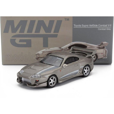 MINI GT TOYOTA SUPRA VEILSIDE COMBAT V-II COUPE LHD 1995 - GREY 1/64