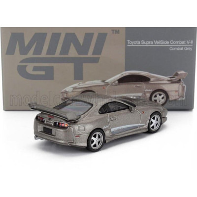 MINI GT TOYOTA SUPRA VEILSIDE COMBAT V-II COUPE LHD 1995 - GREY 1/64