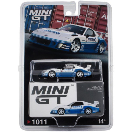 MINI GT MAZDA RX-7 (FD3S) N 1 LB SUPER SILHOUETTE IMSA 2024 - WHITE BLUE 1/64