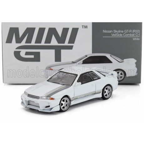 MINI GT NISSAN SKYLINE GT-R (R32) VEILSIDE COMBAT C-I RHD 2011 - WHITE 1/64