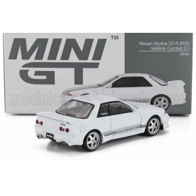 MINI GT NISSAN SKYLINE GT-R (R32) VEILSIDE COMBAT C-I RHD 2011 - WHITE 1/64