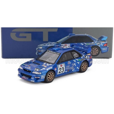 MINI GT SUBARU IMPREZA WRC99 TEAM SPIKE N 23 4th RALLY ACROPOLIS 2000 TOSHIHIRO ARAI - ROGER FREEMAN - BLUE 1/64