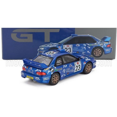 MINI GT SUBARU IMPREZA WRC99 TEAM SPIKE N 23 4th RALLY ACROPOLIS 2000 TOSHIHIRO ARAI - ROGER FREEMAN - BLUE 1/64