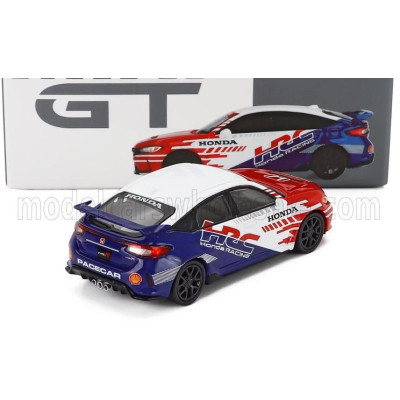 MINI GT HONDA CIVIC TYPE R PACE CAR HRC 2024 - RED WHITE BLACK 1/64