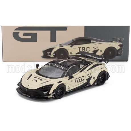 MINI GT McLAREN 720S LB-WORKS THE BORING CONCEPT - LIBERTY WALK - 2024 - BLACK WHITE 1/64