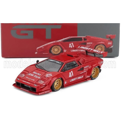 MINI GT LAMBORGHINI COUNTACH LB WORKS N 41 RACING 2025 - RED 1/64