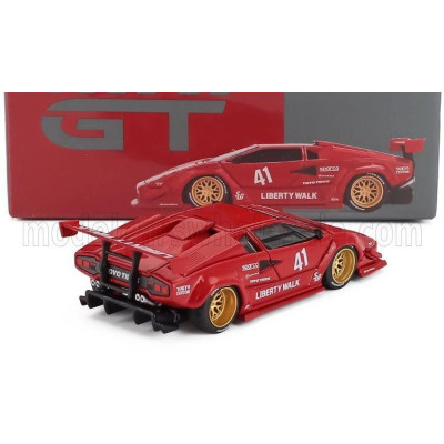 MINI GT LAMBORGHINI COUNTACH LB WORKS N 41 RACING 2025 - RED 1/64