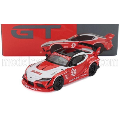 MINI GT TOYOTA GR SUPRA COUPE LB WORKS LHD 2025 - RED WHITE 1/64