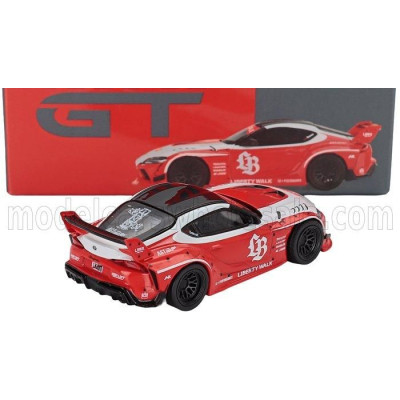 MINI GT TOYOTA GR SUPRA COUPE LB WORKS LHD 2025 - RED WHITE 1/64