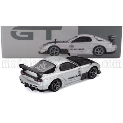 MINI GT MAZDA RX-7 (FD3S) RE AMEMIYA LHD 2004 - SILVER BLACK 1/64