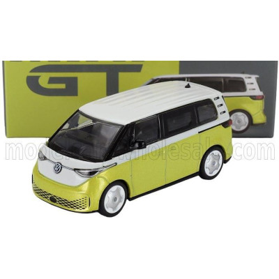MINI GT VOLKSWAGEN ID.BUZZ MINIBUS LHD 2024 - YELLOW WHITE 1/64