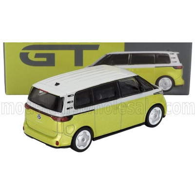 MINI GT VOLKSWAGEN ID.BUZZ MINIBUS LHD 2024 - YELLOW WHITE 1/64
