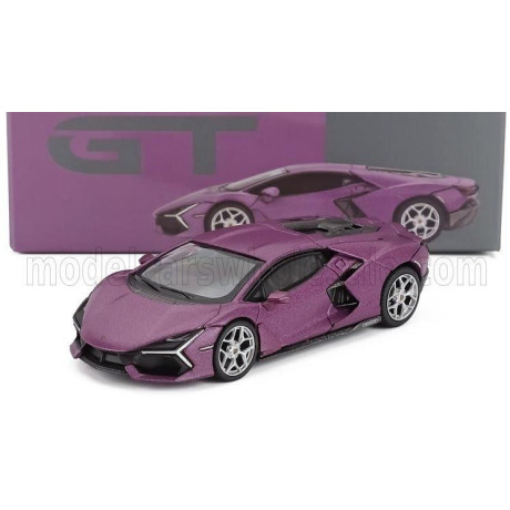 MINI GT LAMBORGHINI REVUELTO HYBRID 2024 - MATT PURPLE 1/64