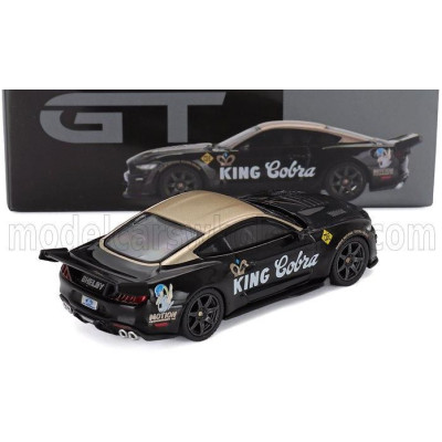 MINI GT FORD USA MUSTANG SHELBY GT500 DRAGON SNAKE KING COBRA COUPE LHD 2020 - BLACK GOLD 1/64