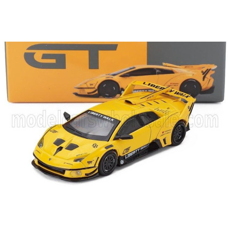 MINI GT LAMBORGHINI MURCIELAGO GT EVO LIBERTY WALK LHD 2025 - YELLOW 1/64