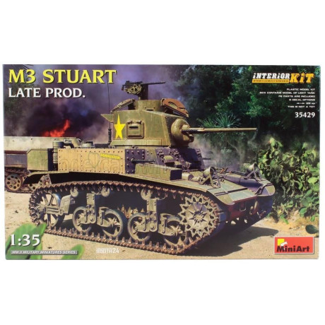 MINIART TANK M3 STUART - MILITARY - WWII 1945 1/35