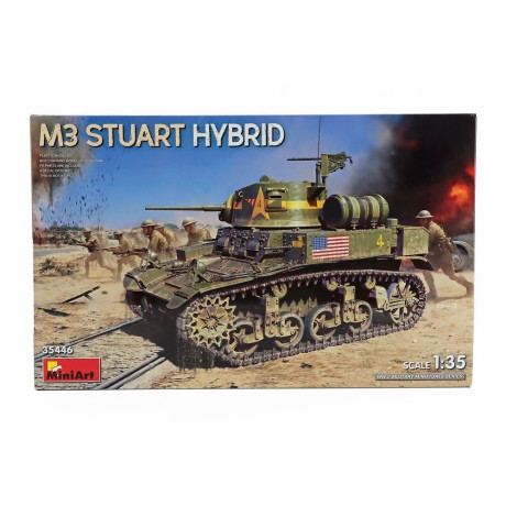 MINIART TANK M3 STUART HYBRID MILITARY 1945 1/35