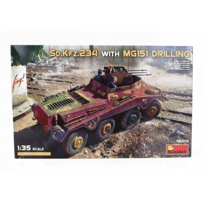 MINIART TANK SD.KFZ. 234 WITH MG151 DRILLING MILITARY 1945 1/35