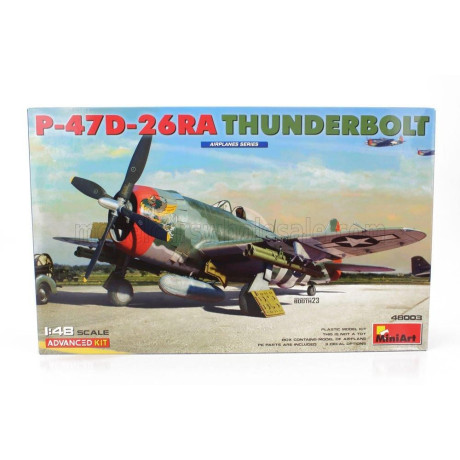 MINIART DRAGON WINGS P-47D-26RA THUNDERBOLT AIRPLANE MILITARY 1942 1/48