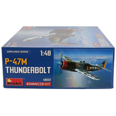 MINIART DRAGON WINGS P-47M THUNDERBOLT AIRPLANE MILITARY 1942 1/48