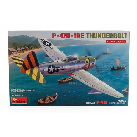 MINIART DRAGON WINGS P-47N-1RE THUNDERBOLT AIRPLANE MILITARY 1942 1/48