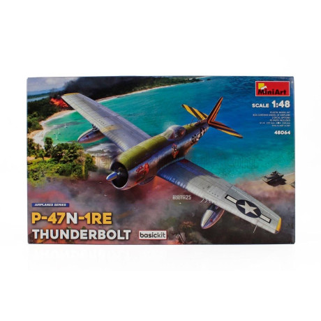 MINIART DRAGON WINGS P-47N-1RE THUNDERBOLT AIRPLANE MILITARY 1942 1/48