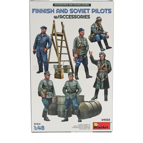 MINIART FIGURES CREW MILITARY FINNISH AND SOVIET PILOTS 1944 1/48