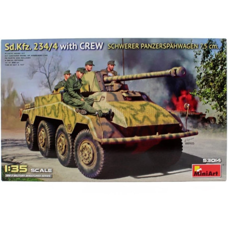 MINIART TANK SD.KFZ. 234/4 MILITARY WITH CREW 1945 1/35