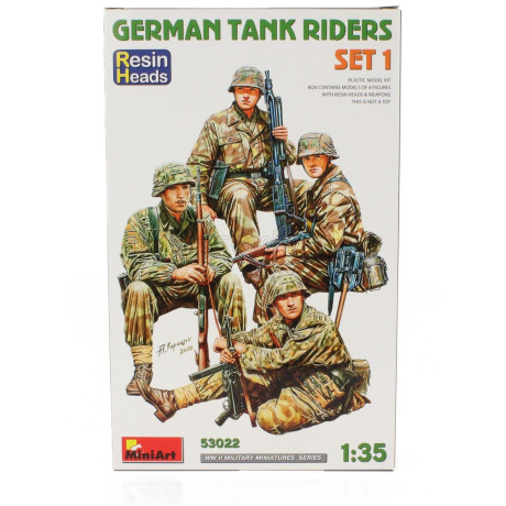 MINIART FIGURES GERMAN TANK RIDERS SET 1 1/35