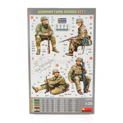 MINIART FIGURES GERMAN TANK RIDERS SET 1 1/35