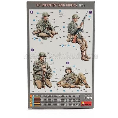 MINIART FIGURES USA INFANTRY TANK RIDERS MILITARY FIGURES 1/35