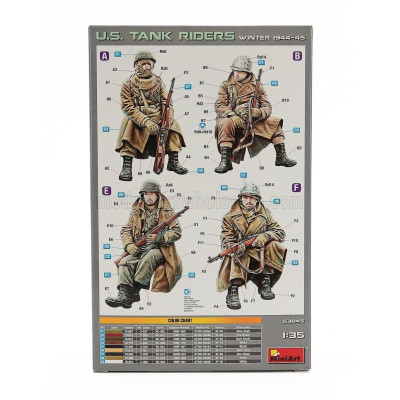 MINIART FIGURES USA TANK RIDERS MILITARY FIGURES 1/35