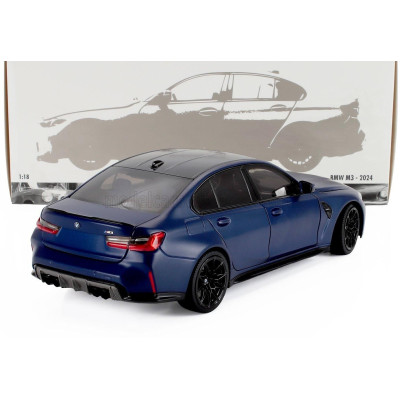 MINICHAMPS BMW 3-SERIES M3 (G80) 2024 - MATT BLUE 1/18