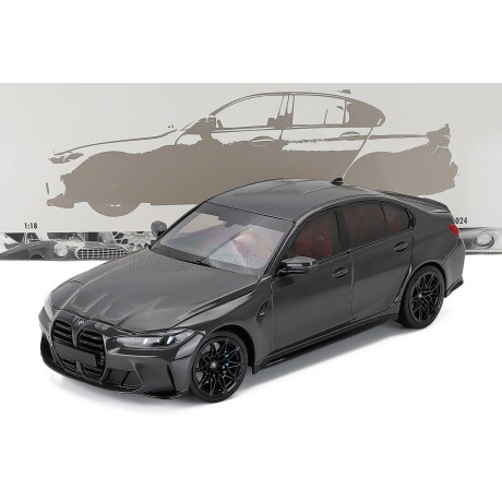 MINICHAMPS BMW 3-SERIES M3 (G80) 2024 - GREY MET 1/18