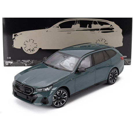 MINICHAMPS BMW 5-SERIES i5 M60 TOURING (G61) SW STATION WAGON 2024 - GREEN MET 1/18