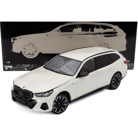 MINICHAMPS BMW 5-SERIES i5 M60 TOURING (G61) SW STATION WAGON 2024 - WHITE MET 1/18