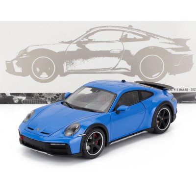 MINICHAMPS PORSCHE 911 992 DAKAR COUPE 2022 - BLUE 1/18