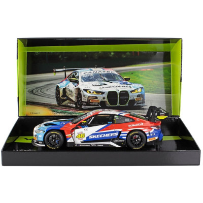 MINICHAMPS BMW 4-SERIES M4 GT3 TEAM WRT N 46 24h SPA 2024 VALENTINO ROSSI - MAXIME MARTIN - RAFFAELE MARCIELLO - WHITE BLUE RED