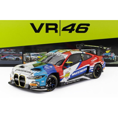 MINICHAMPS BMW 4-SERIES M4 GT3 TEAM WRT N 46 24h SPA 2024 VALENTINO ROSSI - MAXIME MARTIN - RAFFAELE MARCIELLO - WHITE BLUE RED