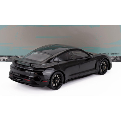 MINICHAMPS PORSCHE TAYCAN TURBO GT 2024 - BLACK 1/18