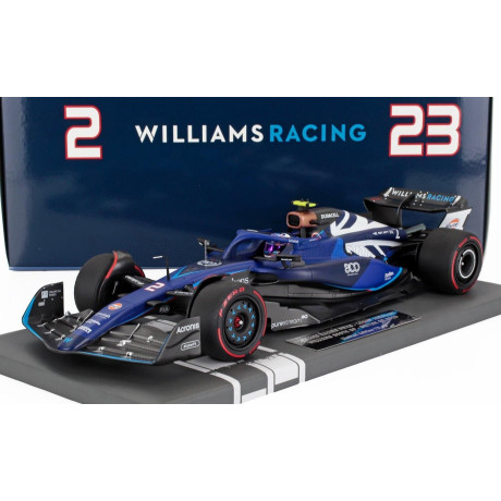 MINICHAMPS WILLIAMS F1  FW45 TEAM WILLIAMS RACING N 2 (800th GP) BRITISH GP 2023 LOGAN SARGEANT - 2 TONE BLUE 1/18
