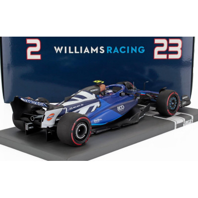 MINICHAMPS WILLIAMS F1  FW45 TEAM WILLIAMS RACING N 2 (800th GP) BRITISH GP 2023 LOGAN SARGEANT - 2 TONE BLUE 1/18