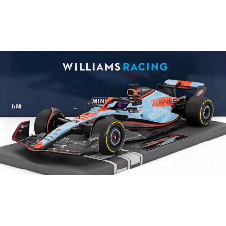 MINICHAMPS WILLIAMS F1  FW45 TEAM WILLIAMS RACING GULF N 23 SINGAPORE GP 2023 ALEXANDER ALBON - LIGHT BLUE 1/18