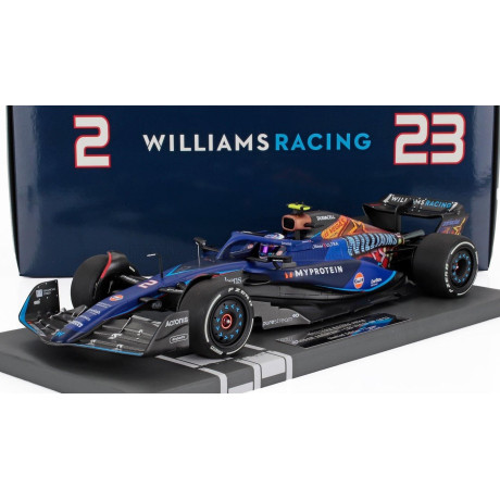 MINICHAMPS WILLIAMS F1  FW45 TEAM WILLIAMS RACING GULF N 2 LAS VEGAS USA GP 2023 LOGAN SARGEANT - 2 TONE BLUE 1/18