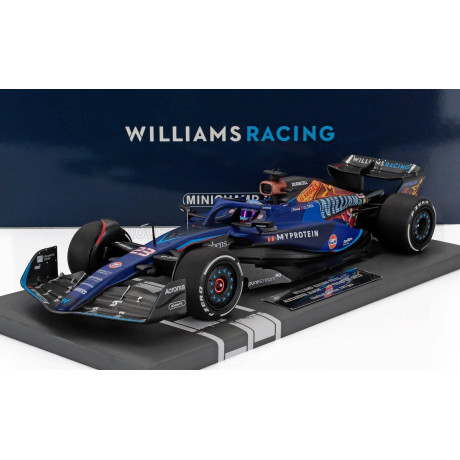 MINICHAMPS WILLIAMS F1  FW45 TEAM WILLIAMS RACING GULF N 23 LAS VEGAS USA GP 2023 ALEXANDER ALBON - BLUE BLACK GOLD 1/18