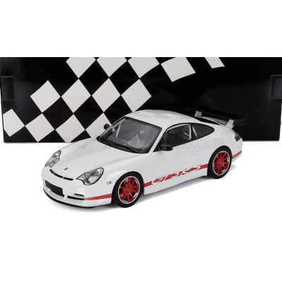 MINICHAMPS PORSCHE 911 996 GT3 COUPE 2002 - WHITE RED 1/18